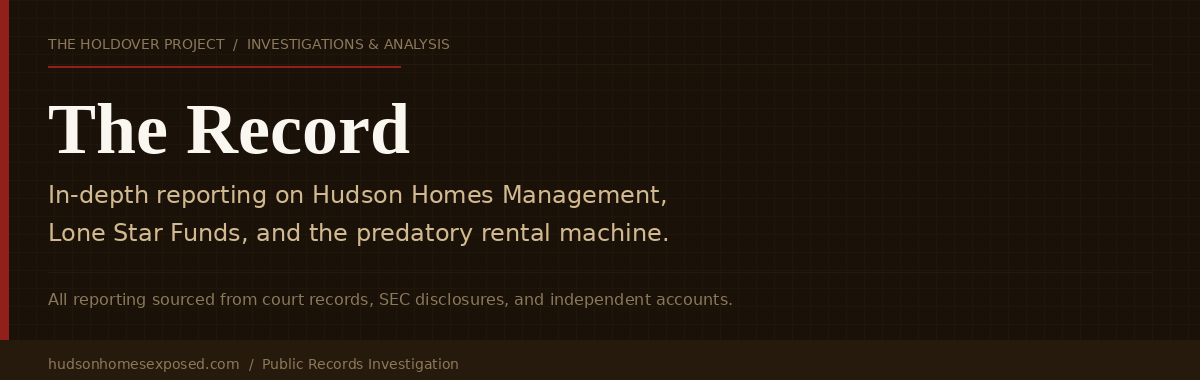 The Record — Investigations and Analysis